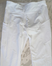 Lululemon Women's White Solid Pull On Activewear Leggings Size 6