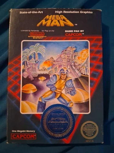 Nintendo: MEGA MAN Vintage 1987 (Case Only) Extremely Rare Nintendo NES Game