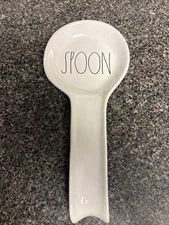 RAE DUNN Artisan Collection “SPOON” Large Spoon Rest 10"L 4.5"W by Magenta 