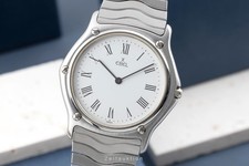 Ebel Classic Wave Stahl  Herrenuhr Ref. 981903 Box & Papiere 1983