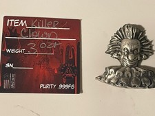 Locker Mint Killer Clown From Outer Space .999 Fine Silver 3 Oz W/ COA 78.18 per troy oz
