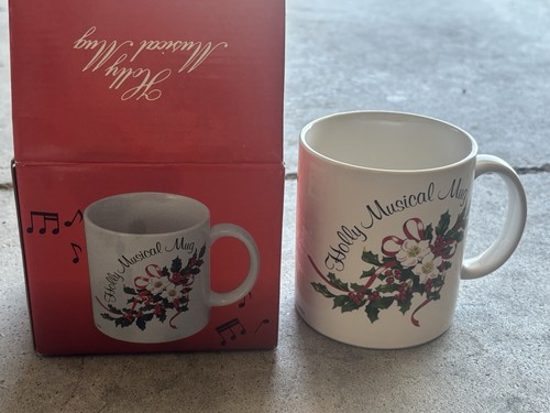 Stechpalme musikalische Tasse funktioniert schön 3,75" Japan Retro Vintage spielt Musik - Bild 1 von 5