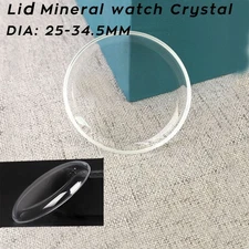 25-34.5mm Round Mineral Watch Glass High Dome Lid Shaped Crystal AR Coated Lens