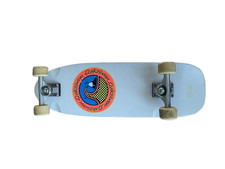 Quicksilver Bubble Wave Skateboard White