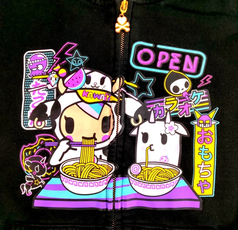 Sudadera con Capucha Tokidoki XL Gráfica Streetwear Escena Emo Y2K Kawaii Rara Moofia Unicornio Foto 2 de 4