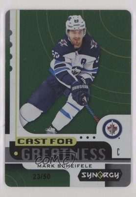 2019-20 Synergy Cast for Greatness Achievements Green 23/50 Mark Scheifele 1tr