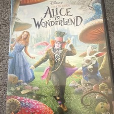 Disney Alice in Wonderland DVD Tim Burton Johnny Depp Mia Wasikowska