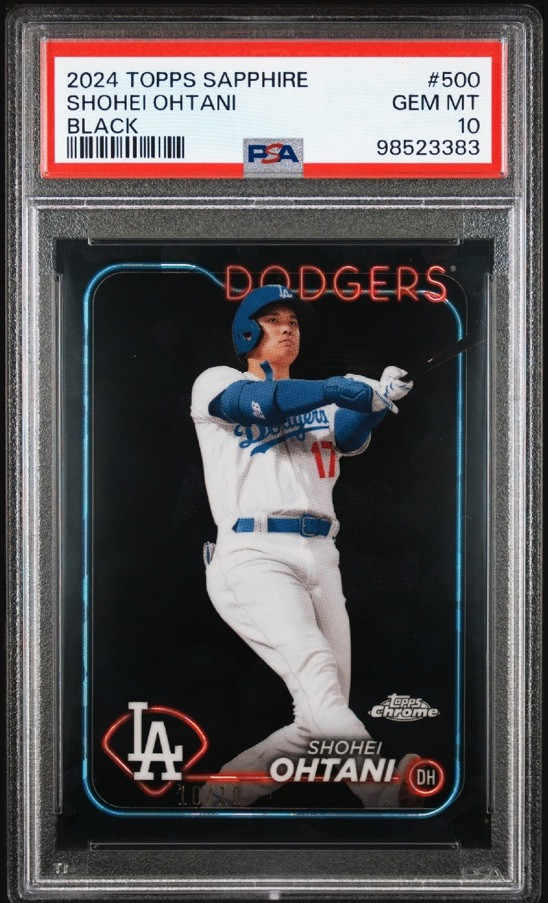 2024 Topps Chrome Sapphire - # 500 Shohei Ohtani BLACK !! 10