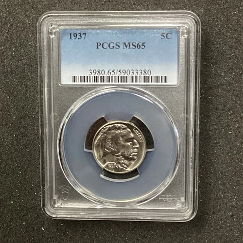 1937 Buffalo nickel PCGS MS65