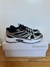 Saucony Ride Millennium Women's Running Black Silver Shoes Sz 10W / 8.5M New