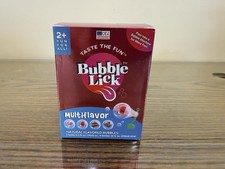 Bubble Lick 4 Variety Pack flavored Edible Bubbles 4 Fun Flavors