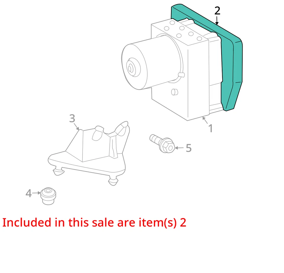 Control de freno antibloqueo Chrysler Crossfire 2004 UN 5140827AB - NUEVO OEM Foto 3 de 4