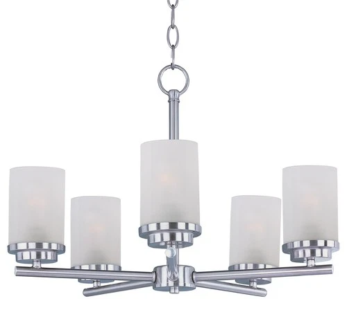Maxim Lighting 10205FTSN Corona 5-Light Chandelier in Satin Nickel - Picture 2 of 2