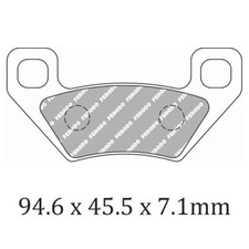 Ferodo Rear Brake Pads for Arctic Cat TRV 450i GT 2012 (SG)
