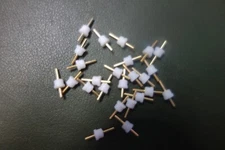 25 Ea Gold Plated Teflon Turret Terminals