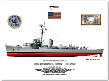 USS Howard D Crow DE 252, a US Navy Edsal Class Destroyer Escort, 1961 - 1964