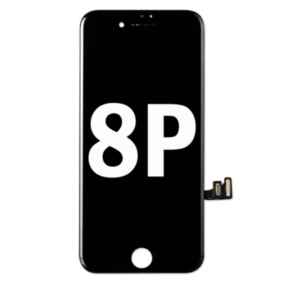 For iPhone 8 Plus Black Complete Lcd Digitizer Touch Screen Replacement Assembly