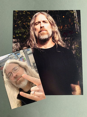 ALEX WEBSTER  'CANNIBAL CORPSE Metal In-person signed Foto 20x25 Autogramm