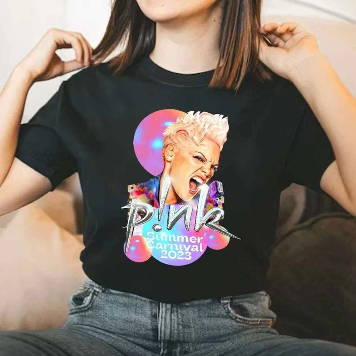 P!nk Trustfall Tour 2023 T- Shirt, P!nk Summer Carnival 2023