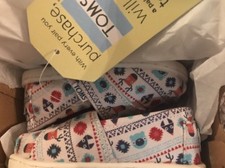Toms Tiny Classic Birch Multi Critters Tint Toddler Girls Size 5 201