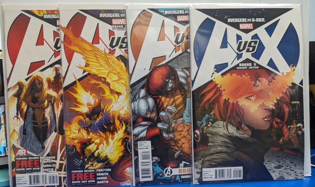 AVENGERS vs X-MEN 1-10 VARIANT SET 1:20 1:20 1:50 1:100 1