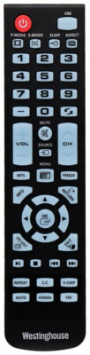 Original Westinghouse Remote for WD40HB6106 WD32HD1390 WD24HN1108 WD48FAB100