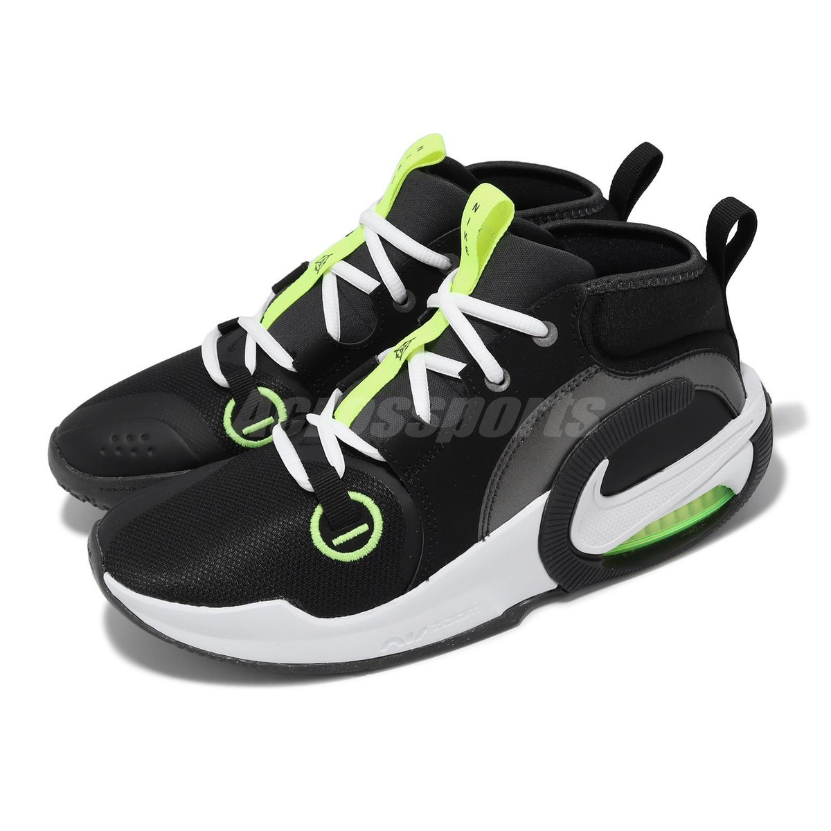 Nike Air Zoom Crossover 2 Black Volt White Kids Youth Basketball