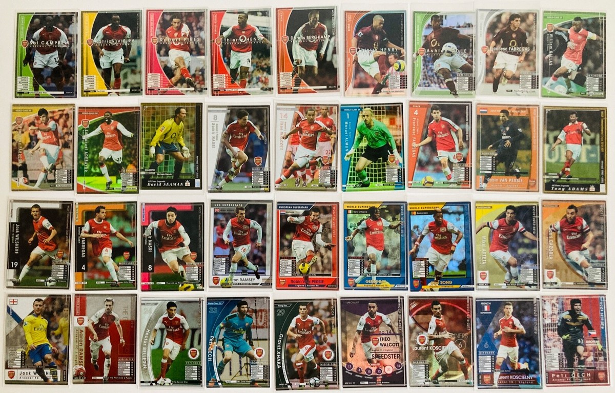 2004-2018 Panini SEGA WCCF Arsenal 36 Refractor cards lot of