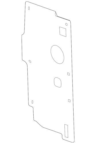 Sello de aire del radiador lado pasajero para Cadillac SRX 2010-2016 (N/P 20968483)
