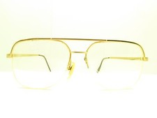 LOGO PARIS 196-12 HALF RIM AVIATOR Eyeglasses FRAMES 59-16-145 TV6 51222