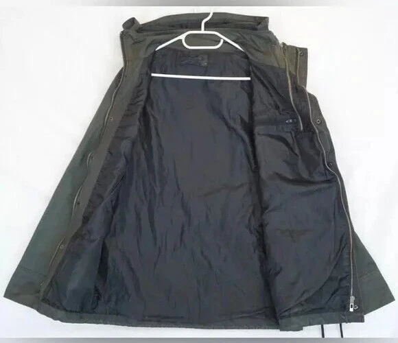 Армия меня серый вощеный хлопок военного стиля парка куртка мужская M - Изображение 2 из 4