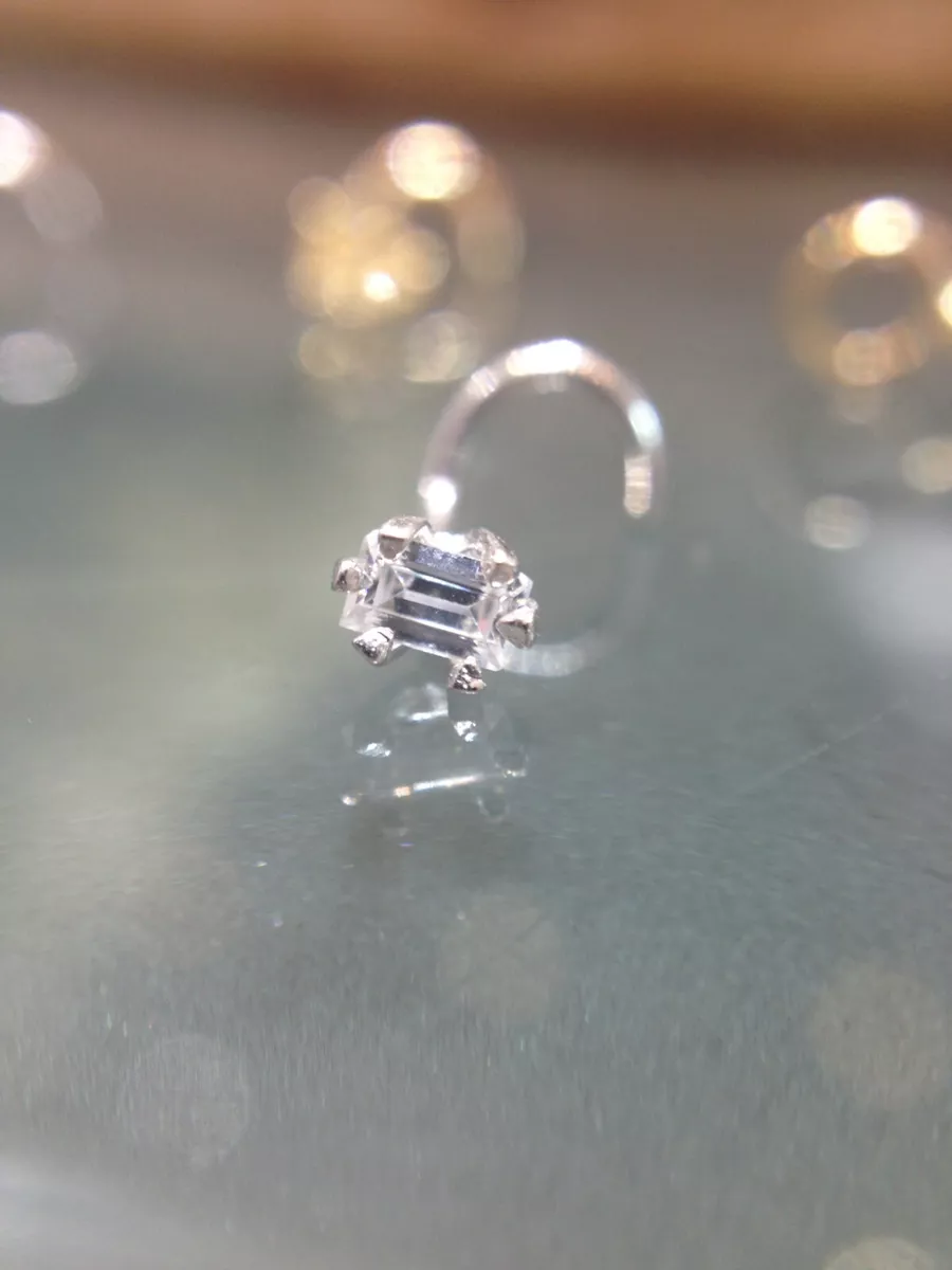 3mm vvs diamond nose on sale stud