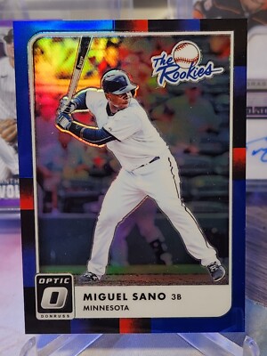 2016 Donruss Optic The Rookies Blue #5 Miguel Sano /149
