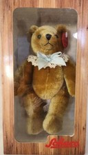 Vintage Schuco Toy Mohair Linen Jointed 8" German Teddy Bear Tricky New in Box