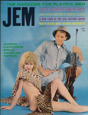 JEM v6n1 7/1963 BILL MAJESKI bill wenzel vintage pinup magazine 127781