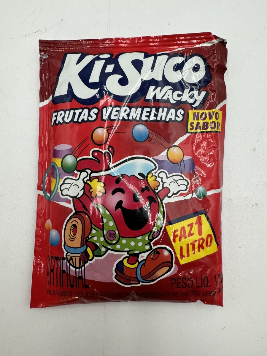 Vintage 90s Brazilian Kool-Aid Ki-Suco Wacky Red Fruits New Flavor