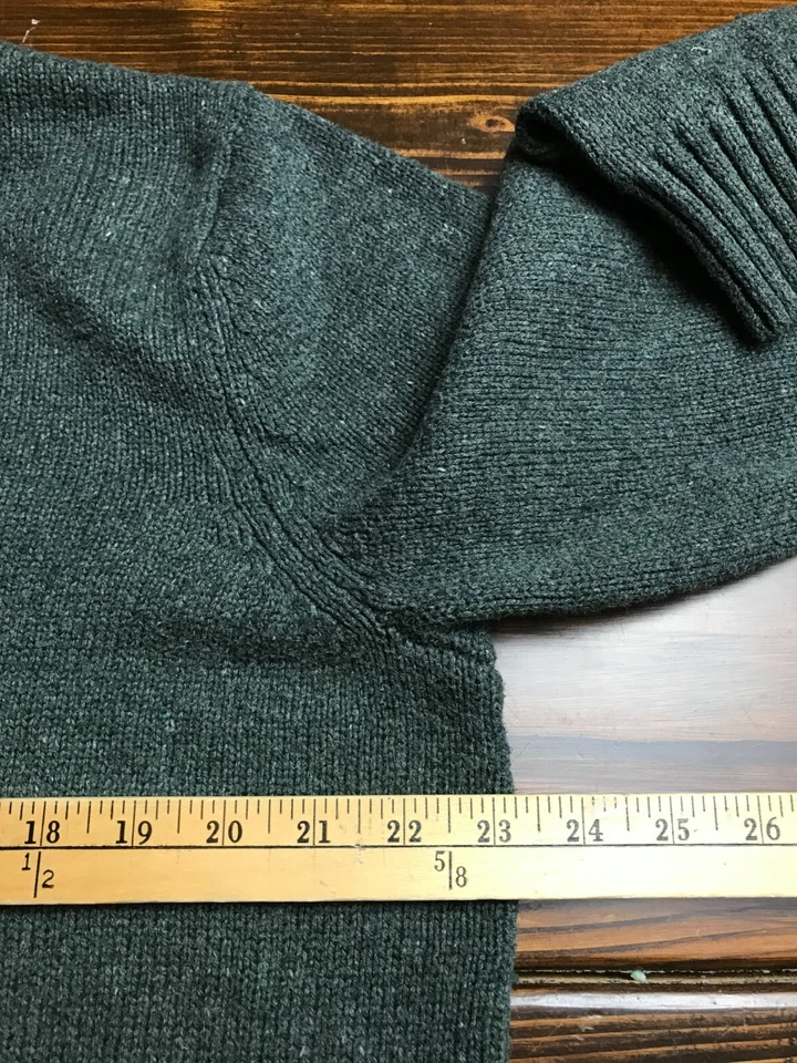 Suéter Sonoma, Para Hombre Talla XL, Verde, Mezcla de Lana, Coderas, Pullover Foto 4 de 4