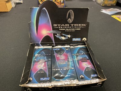 star trek booster box Star Trek Generations Cinema Collection Cards Booster Box - Opened