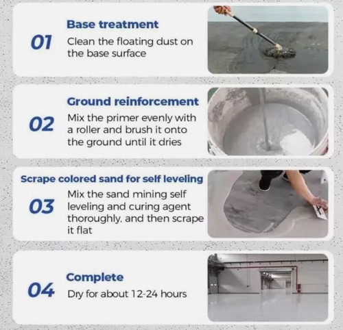 High-Gloss Marble Effect Epoxy Floor Coating,Louis-Forest Epoxy Floor Paint - Picture 6 of 22
