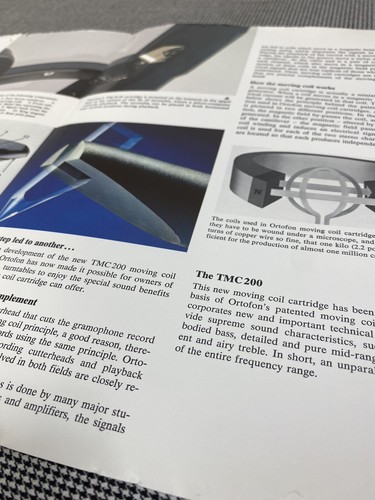 ORTOFON MOVING COIL CARTRIDGES PRODUCT BROCHURE J0879 - Picture 2 of 2