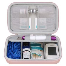 Diabetic Supplies Travel Case, Glucose Meter Portable Storage Bag, Insulin Pe...