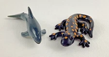 Yowie Tiger Fire Salamander Whale Realistic Animal PVC Figures Retired Lot