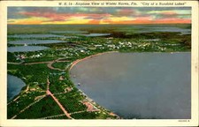 Postcard: W. H. 14 Airplane View of Winter Ha...