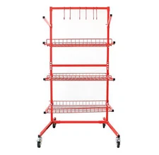 Automotive Parts Management Storage Cart - B Series - Shelves Workshop Trolley
