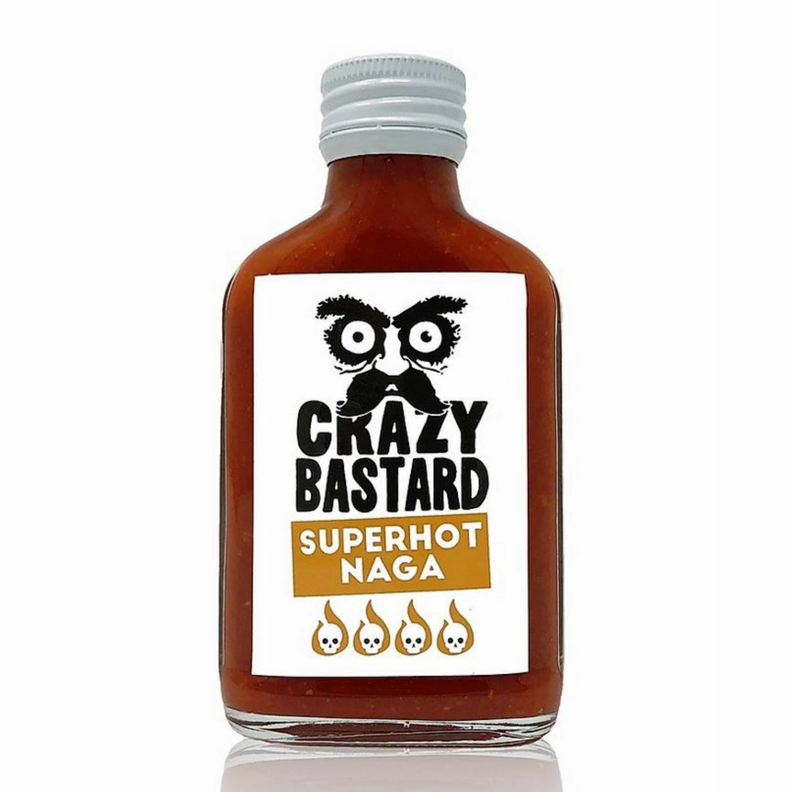 Crazy Bastard Sauce Superhot Naga Ghost Extreme Hot Spicy Chilli Pepper 100ml