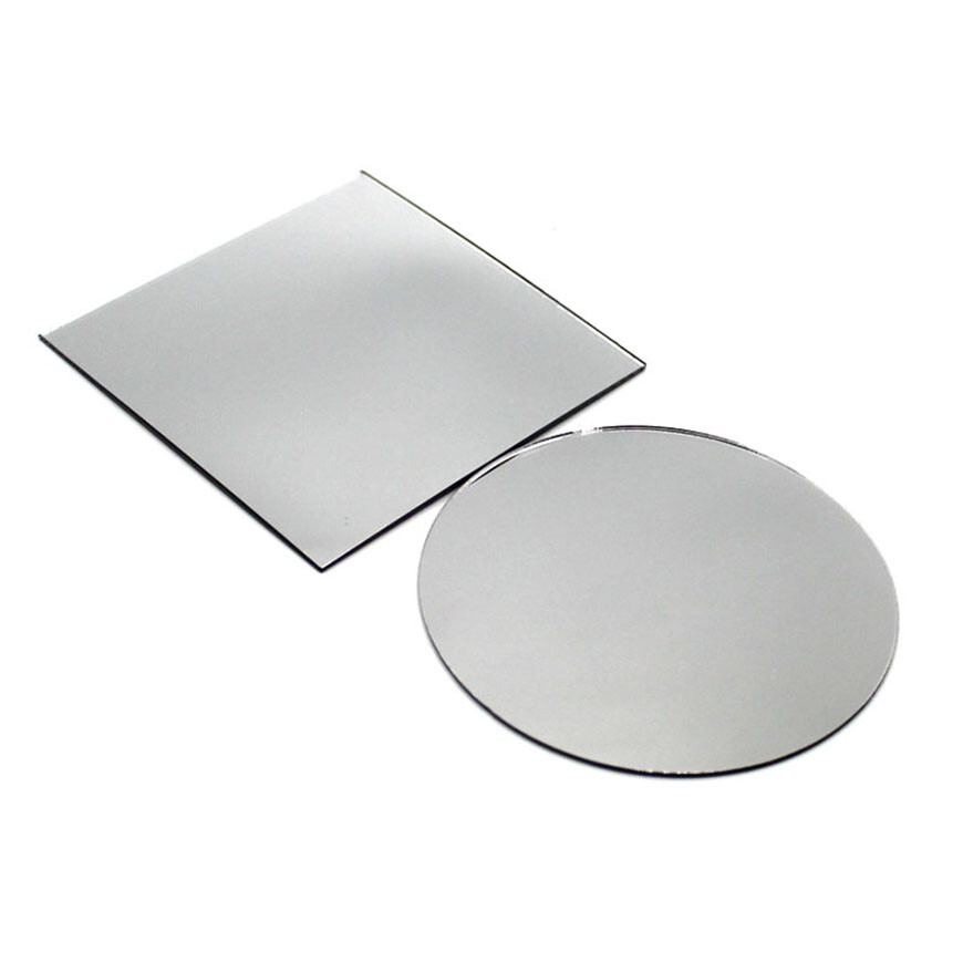 Crea Efectos Espejo: Panel De Plástico Plateado 100x100 Mm (Grosor 1.7mm) - Manualidades Y DIY