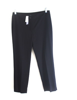 Nwt Talbots Größe 6 Schwarz Heritage Elegant 26 '' Schrittlänge Gerades Bein Hose