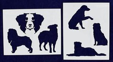 Austrialian Shepard Dog Stencils-Mylar 2 Pieces of 14 Mil 8" X 10" - Painting /C