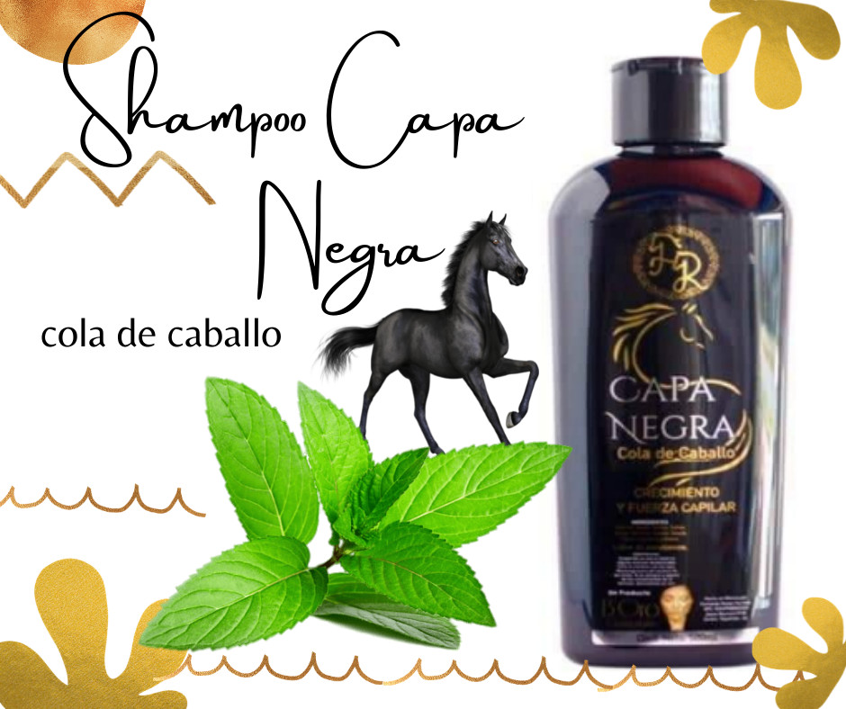 Champú de capa negra/Cola de caballo