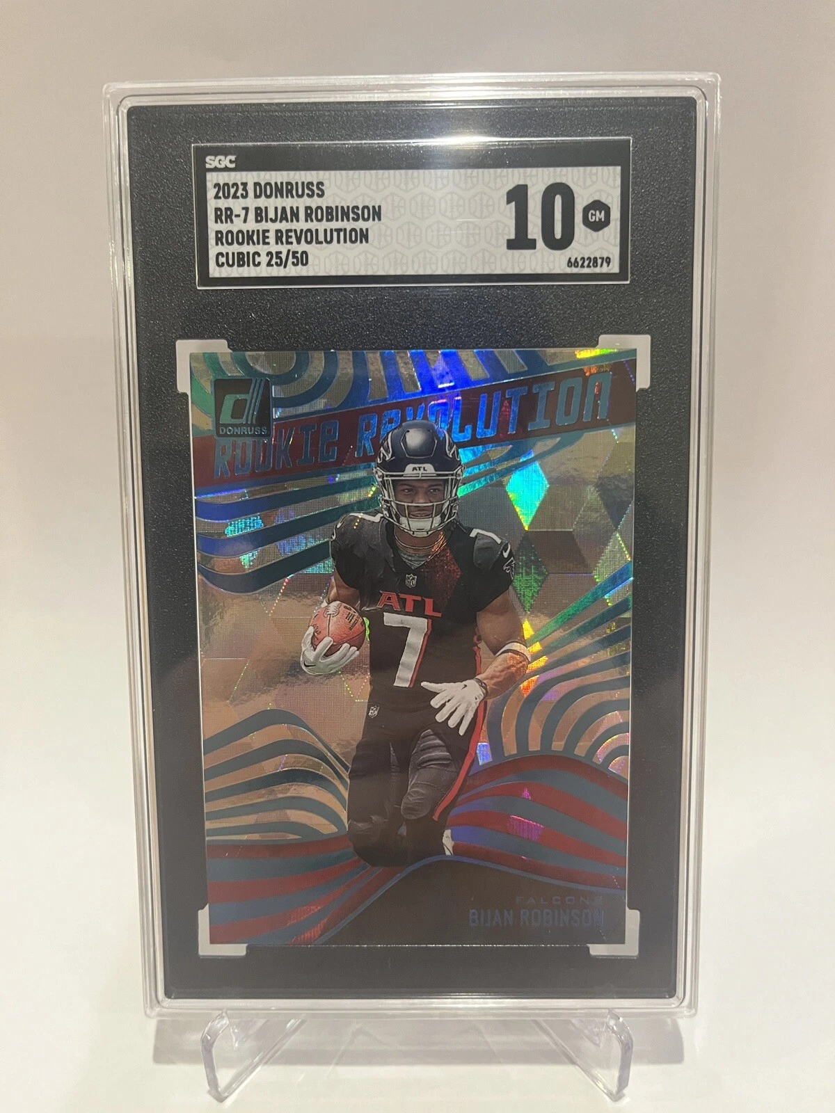 Bijan Robinson Panini Donruss Rookie Revolution #RR7 Cubic